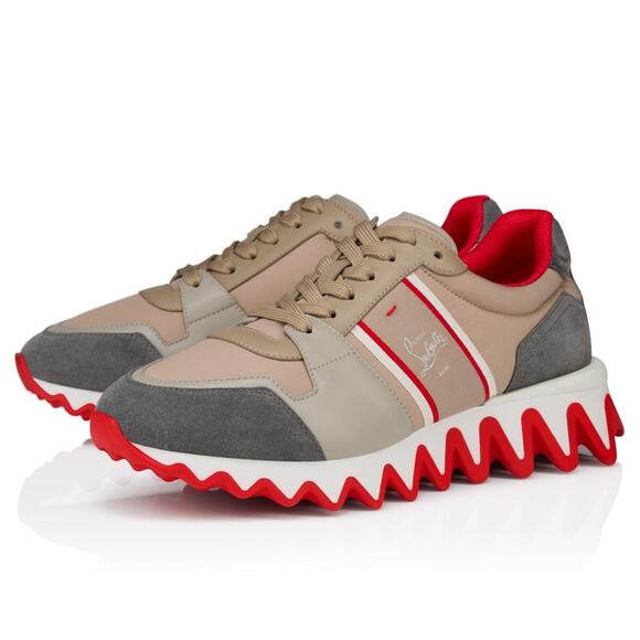 Christian Louboutin Nastroshark Donna Flat Saharienne Platform Low Sneaker 41.5
